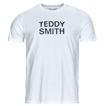 textil Herr T-shirts Teddy Smith TICLASS Vit