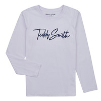 textil Pojkar Långärmade T-shirts Teddy Smith T-EVAN ML JR Vit