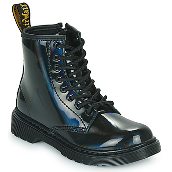 Skor Flickor Boots Dr. Martens 1460 J Svart / Regnbågsfärgat