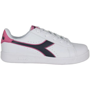 Skor Barn Sneakers Diadora 101.173323 01 C8593 White/Black iris/Pink pas Vit
