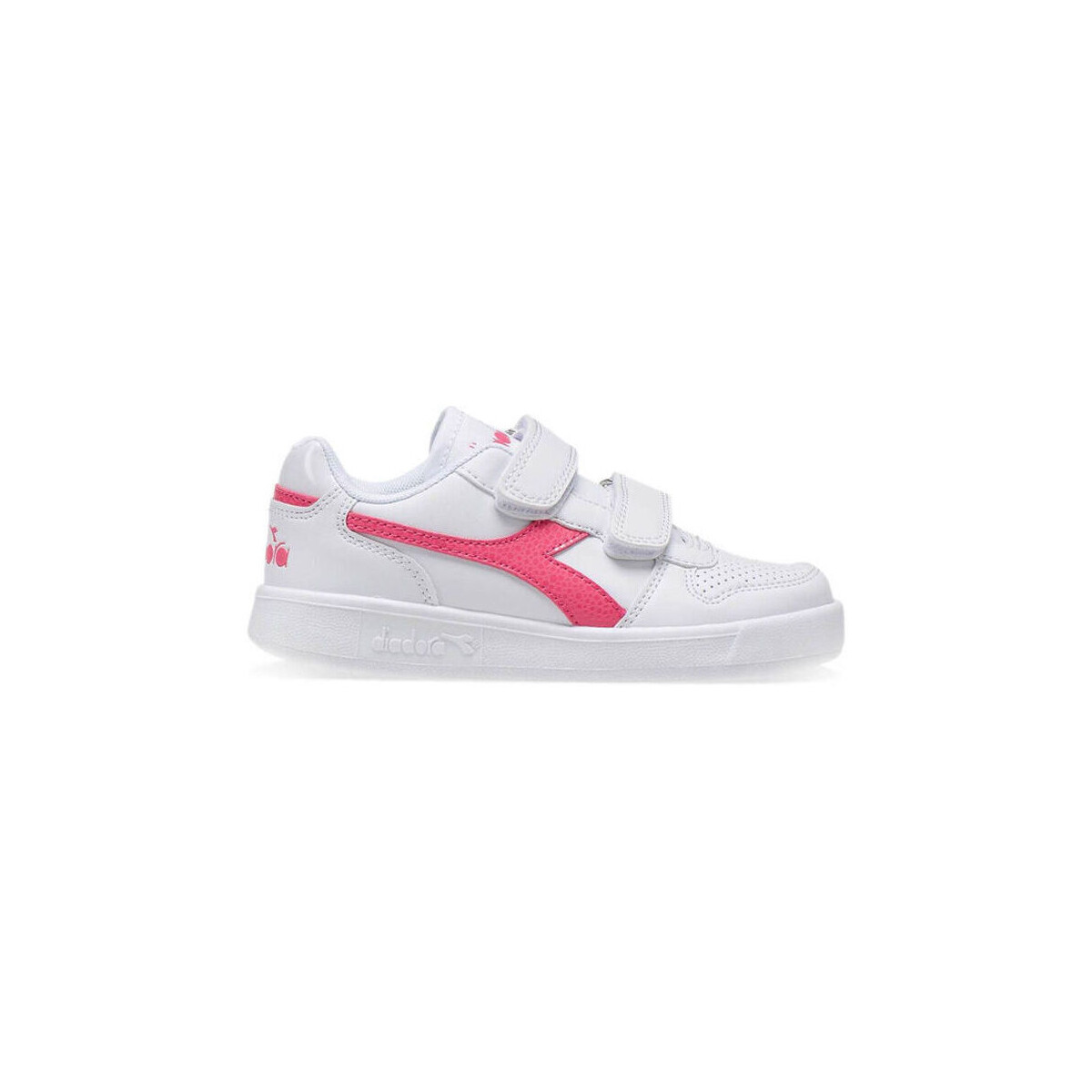 Skor Barn Sneakers Diadora PLAYGROUND PS GIRL C2322 White/Hot pink Rosa