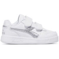 Skor Barn Sneakers Diadora Playground td girl 101.175783 01 C0516 White/Silver Silver