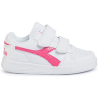 Skor Barn Sneakers Diadora Playground td girl 101.175783 01 C2322 White/Hot pink Rosa