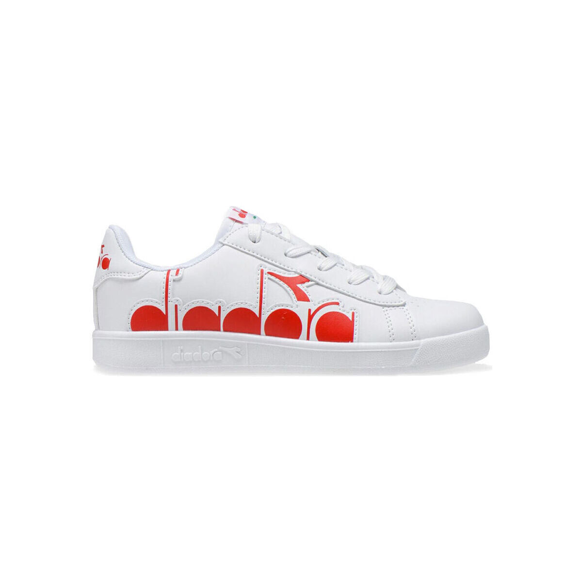 Skor Barn Sneakers Diadora 101.176274 01 C0823 White/Ferrari Red Italy Röd