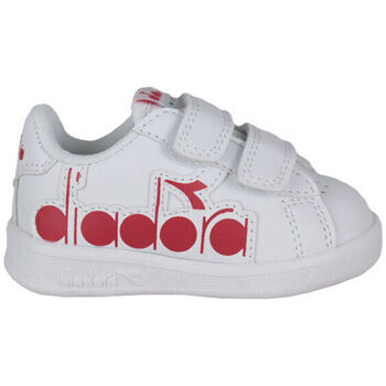 Skor Barn Sneakers Diadora 101.176276 01 C0823 White/Ferrari Red Italy Röd