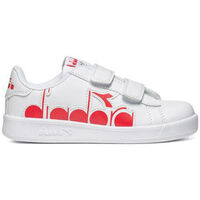 Skor Barn Sneakers Diadora 101.176275 01 C0823 White/Ferrari Red Italy Röd