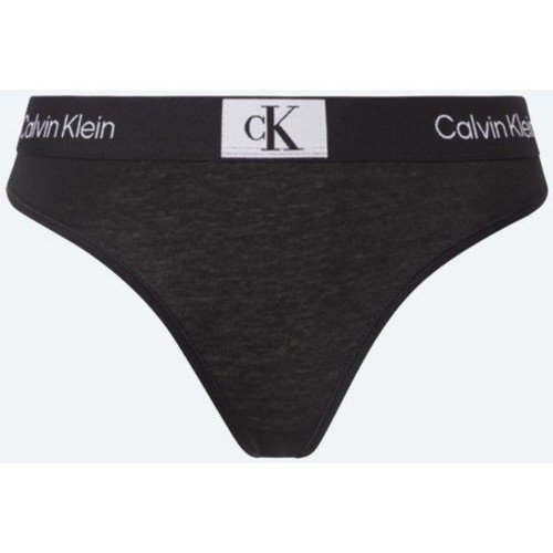 Underkläder Dam Briefs Calvin Klein Jeans 000QF7221EUB1 MODERN THONG Svart