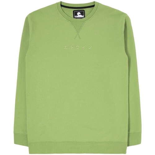 textil Herr Sweatshirts Edwin Katakana Sweatshirt - Tendril Grön