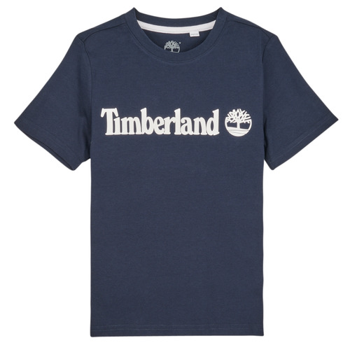 textil Pojkar T-shirts Timberland T25U24-857-J Marin