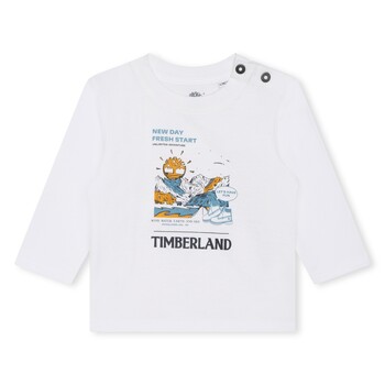 textil Pojkar T-shirts Timberland T60005-10P-B Vit