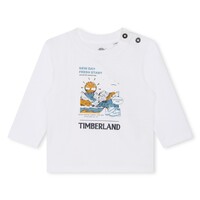 textil Pojkar T-shirts Timberland T60005-10P-C Vit