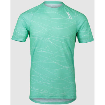 textil Herr T-shirts & Pikétröjor Poc 52842-8389 MTB  PURE TEE LINES FLUORITE GREEN Grön