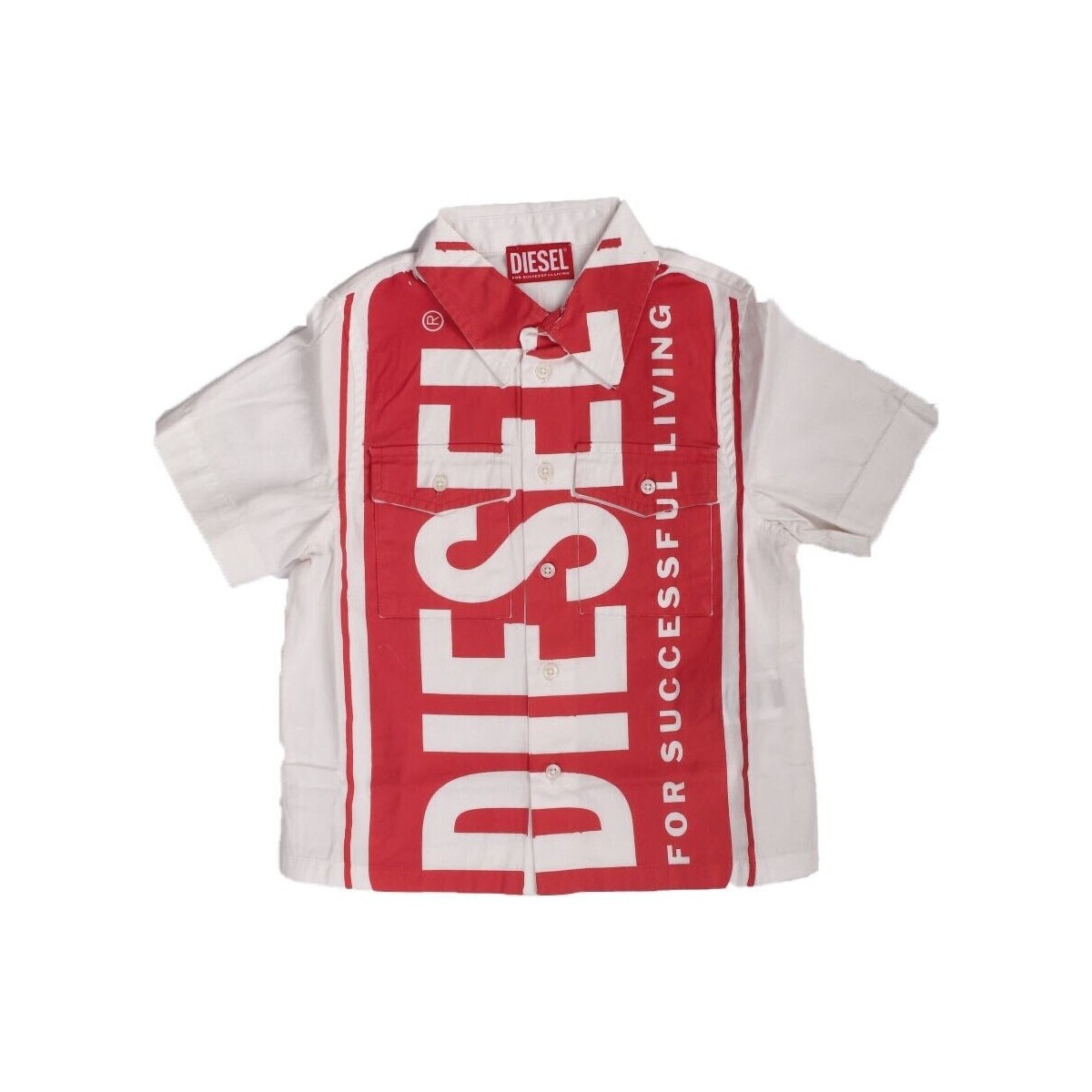 textil Pojkar T-shirts Diesel J01137 Vit
