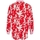 textil Dam Blusar Vila Shirt Kikki Mat L/S - Flame Scarlet Röd