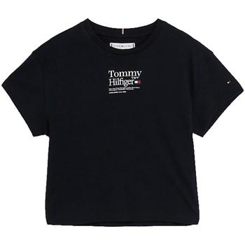textil Flickor T-shirts Tommy Hilfiger  Blå