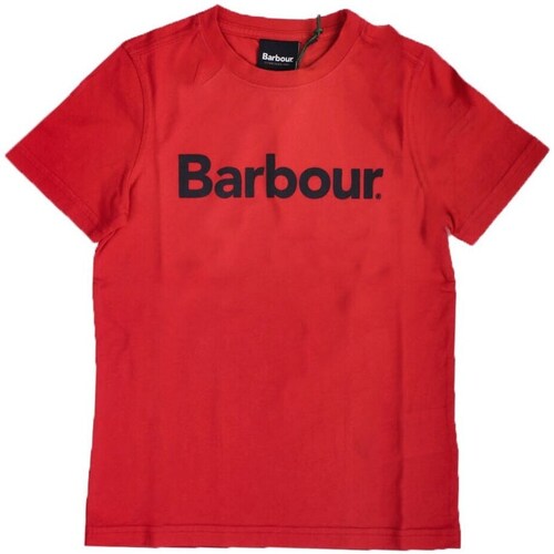 textil Pojkar T-shirts Barbour CTS0060 Röd
