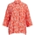 textil Dam Blusar Object Shirt Rio 3/4 - Hot Coral Orange