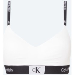 textil Dam Sport-BH Calvin Klein Jeans 000QF7218E100 LGHT LINED BRALETTE Vit