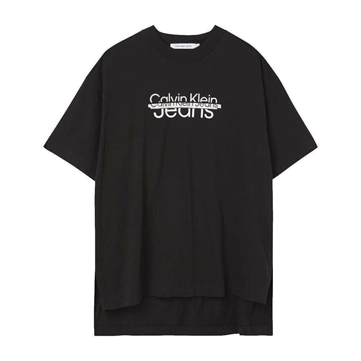 textil Dam T-shirts Calvin Klein Jeans  Svart