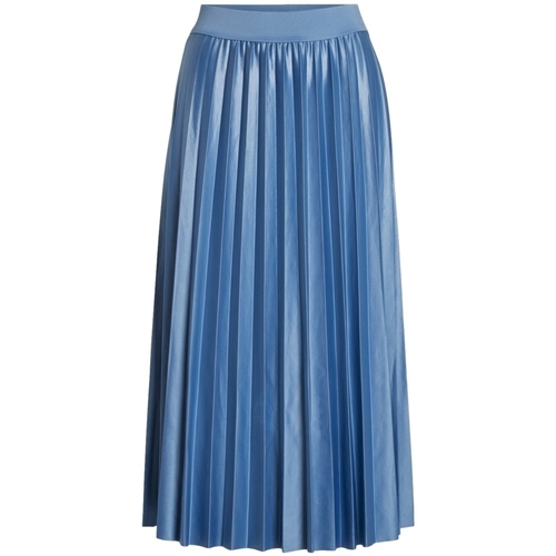 textil Dam Kjolar Vila Noos Skirt Nitban - Federal Blue Blå