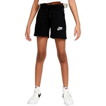 textil Flickor Joggingbyxor Nike PANTALON CORTO NIA  SPORTSWEAR CLUB DA1405 Svart