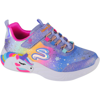 Skor Flickor Sneakers Skechers S-Lights Unicorn Dreams Blå