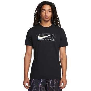 textil Herr T-shirts & Pikétröjor Nike TEE SWOOSH Svart