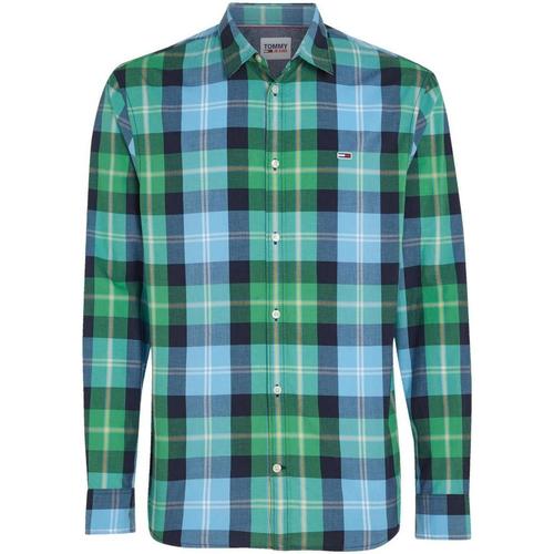 textil Herr Långärmade skjortor Tommy Hilfiger  Grön
