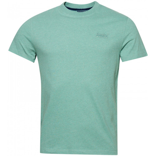 textil Herr T-shirts & Pikétröjor Superdry Vintage logo emb Grön
