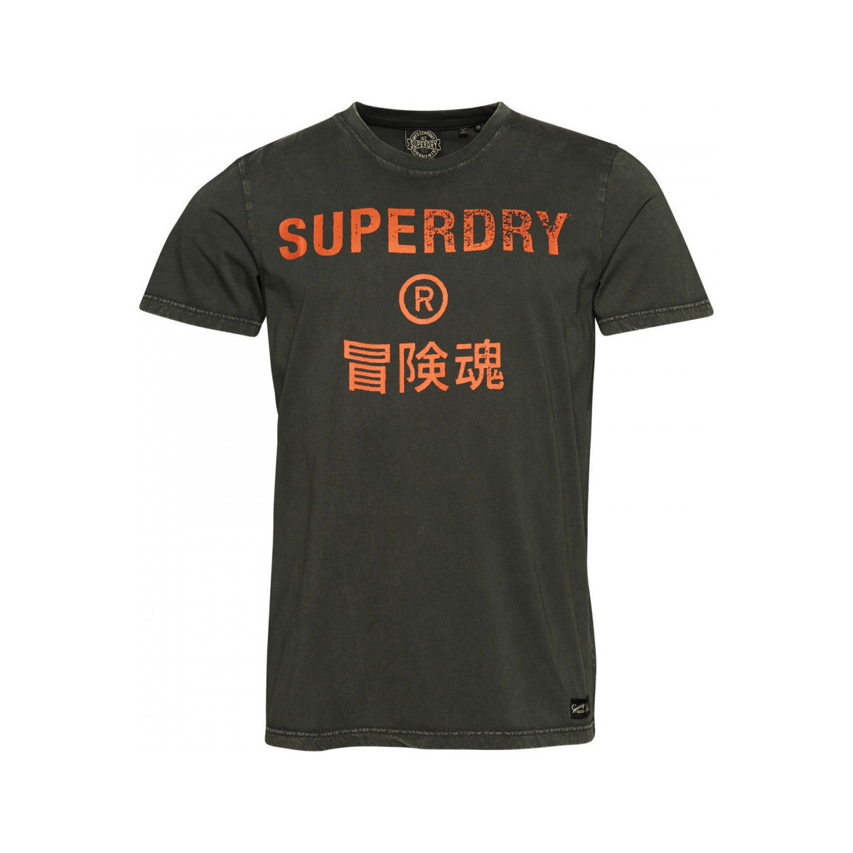 textil Herr T-shirts & Pikétröjor Superdry Vintage corp logo Svart