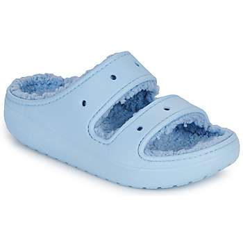 Skor Dam Tofflor Crocs Classic Cozzzy Sandal Blå