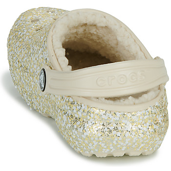 Crocs Classic Lined Glitter Clog K Beige / Guldfärgad
