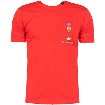 textil Herr T-shirts Philipp Plein Sport TIPS1135 Röd