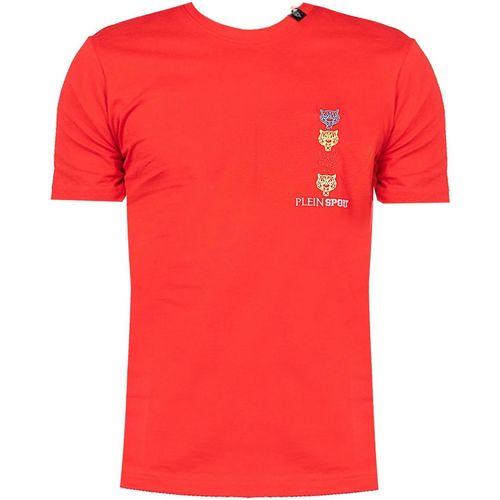 textil Herr T-shirts Philipp Plein Sport TIPS1135 Röd