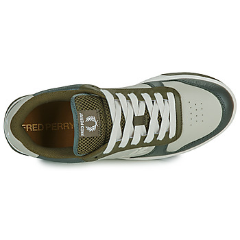 Fred Perry B300 TEXTURED LEATHER / BRANDED Beige / Svart
