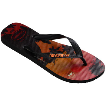 Skor Herr Flip-flops Havaianas HYPE Orange / Svart