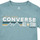 textil Pojkar T-shirts Converse WORDMARKCHESTSTRIPE Blå