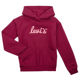 textil Flickor Sweatshirts Levi's LVG POSTER LOGO HOODIE Violett