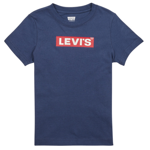 textil Pojkar T-shirts Levi's LVN BOXTAB TEE Marin