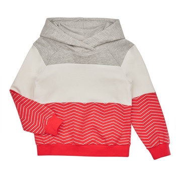 textil Flickor Sweatshirts Only KOGMADDIE L/S BLOCK HOODIE CS SWT Rosa