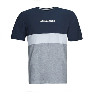 textil Herr T-shirts Jack & Jones JJEREID BLOCKING TEE SS Flerfärgad