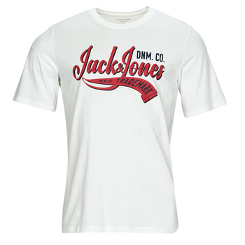 textil Herr T-shirts Jack & Jones JJELOGO TEE SS O-NECK 2 COL AW23 SN Vit
