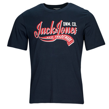 textil Herr T-shirts Jack & Jones JJELOGO TEE SS O-NECK 2 COL AW23 SN Marin