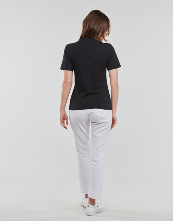 Calvin Klein Jeans MONOLOGO SLIM V-NECK TEE Svart