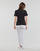 textil Dam T-shirts Calvin Klein Jeans MONOLOGO SLIM V-NECK TEE Svart