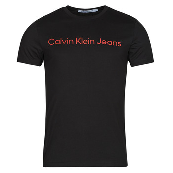 textil Herr T-shirts Calvin Klein Jeans CORE INSTITUTIONAL LOGO SLIM TEE Svart / Röd