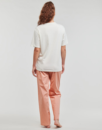 Calvin Klein Jeans SLEEP SET Beige / Rosa