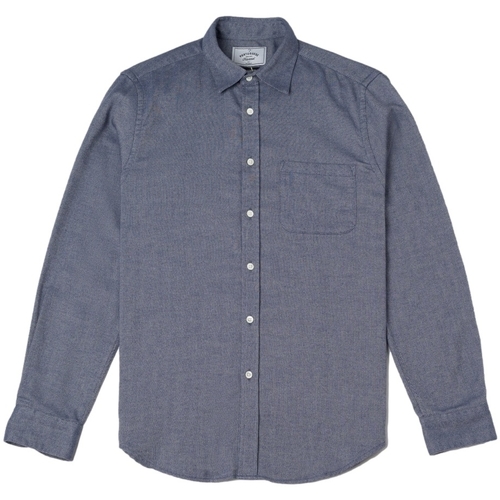 textil Herr Långärmade skjortor Portuguese Flannel Espiga Shirt - Blue Blå