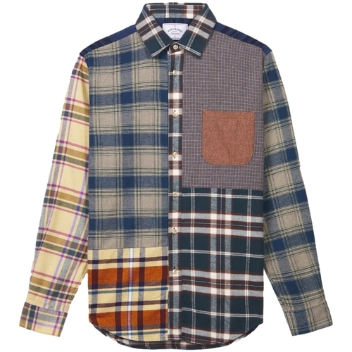 textil Herr Långärmade skjortor Portuguese Flannel Patchwork 2 Shirt Flerfärgad