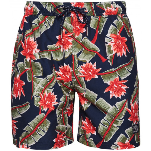 textil Herr Badbyxor och badkläder Superdry Vintage hawaiian swimshort Blå